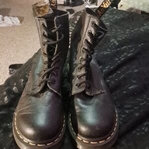 Dr. Martens Black Leather Boots